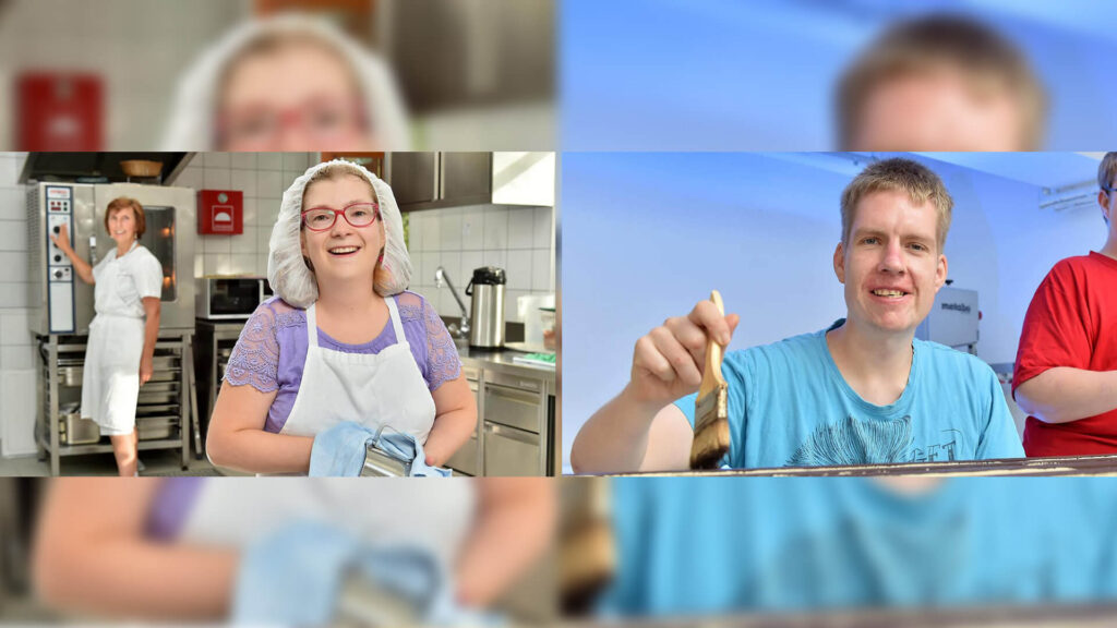 bildcollage baeckerin handwerker mit pws